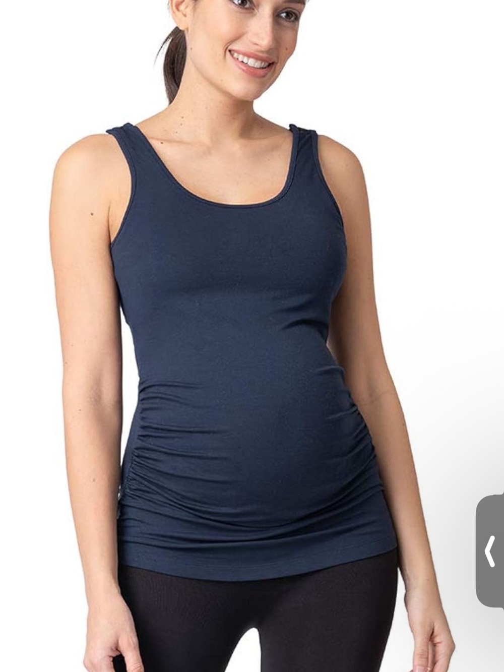 Seraphine Navy Blue Maternity Nursing Tank Top - Sz S